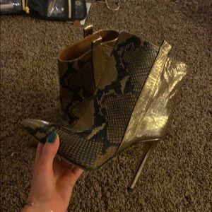 snake skin boots